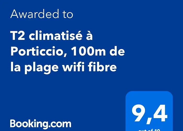 T2 climatisé à Porticcio, 100m de la plage